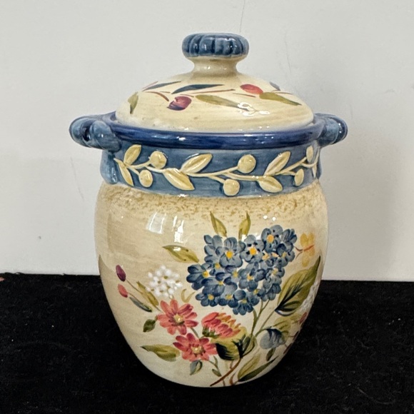 Other - Certified International - Flora by Pamela Gladding - Large Kitchen Canister - 7”